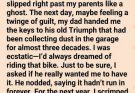 The Hook: What would you do if your dad took back the motorcycle you just spent over a year restoring? Here’s how I made him pay.