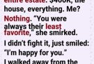 She got everything. I got silence… or so she thought.