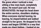 I thought I knew everyone at my mother’s funeral — until I saw the stranger who grieved harder than all of us.