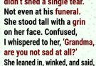 Grandma’s smile at the funeral hid a secret only love could explain.