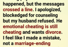 A moment of emotional betrayal puts a marriage on the brink—mistake or dealbreaker?