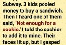 A small act of kindness turns into an unexpected moment of truth.