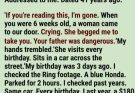 After my mother died, I found a hidden letter revealing that a woman had watched me from across the street every birthday for 41 years—and when I finally met her, she whispered words that changed my life forever.