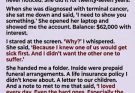 My wife secretly saved for my future after she was gone… but the final paragraph of her letter revealed a secret she had carried for 40 years.