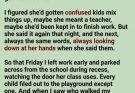I thought the “lunch lady” was hiding my daughter… but she was quietly saving a broken little heart. ❤️ Sometimes the greatest heroes never stand in front of the classroom.