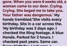 After my mother died, I found a hidden letter revealing that a woman had watched me from across the street every birthday for 41 years—and when I finally met her, she whispered words that changed my life forever.