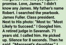 My mother hid a locked yearbook for 52 years. Inside was a promise from a teenage boy named James. I thought he was just an old boyfriend. Then he told me he had been sending $600 every month for 38 years—to make sure his daughter was taken care of. I had always believed Robert was my father. A DNA test proved otherwise. And when I finally learned why my mother had kept James away, I understood that the secret wasn’t about betrayal. It was about a love that never really ended. **Sometimes the person who disappeared from your childhood is the person who never stopped loving you.**