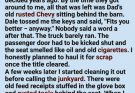 They laughed when Dad left me his rusty old truck… until they discovered what he’d hidden beneath the driver’s seat for the child who loved him—not his money, but him.