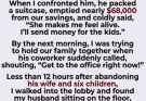 I thought my husband abandoned me and our six children for his 29-year-old trainer—until I learned where the $68,000 went and why he had sacrificed everything to keep us safe.